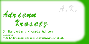 adrienn krosetz business card